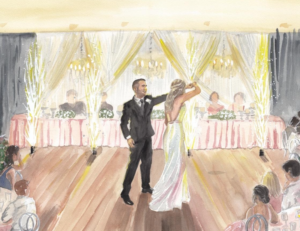 Live wedding painter Melbourne